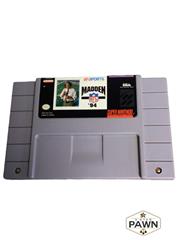 Madden NFL 94 (Super Nintendo System, 1993) SNES Cart Tested And Working